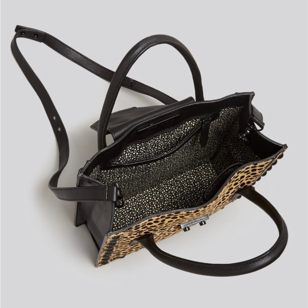 Loeffler Randall Junior Work Tote in Cheetah/Black NWT - Picture 2 of 16